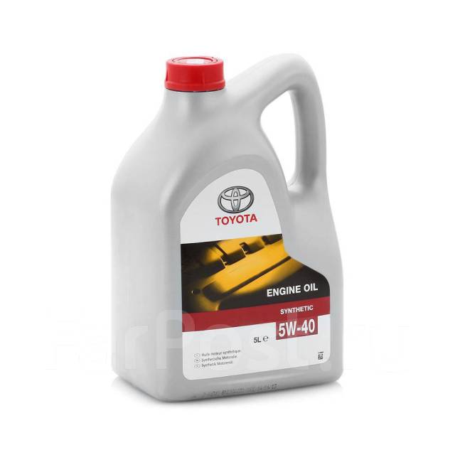 Масло моторное Toyota 5w40 оригинал, синтетическое, 5,00 л. бензин, в ...