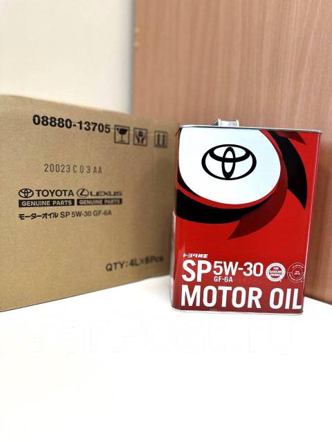 Масло Toyota 5w30 0888013705, 4л оригинал, 4,00 л. бензин, дизель, 4 ...