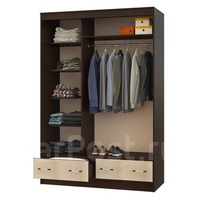 Шкаф-купе Модерн-2, 3-ств с зеркалом 1.50, мдф, количество дверей: 3 ...