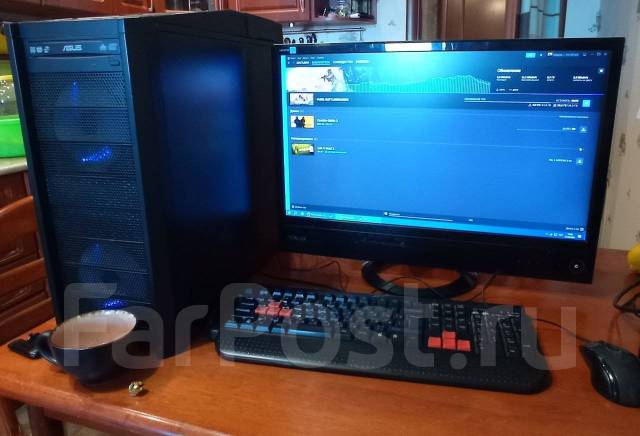 ПК для игр и учебы: FX6300 4,5ГГц, RX470 4ГБ, SSD, HDD, монитор 24", б ...