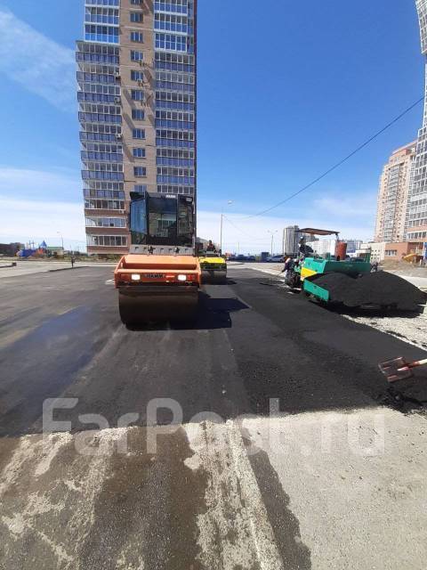 Асфальтирование дорог, укладка асфальта. Ямочный ремонт в Владивостоке