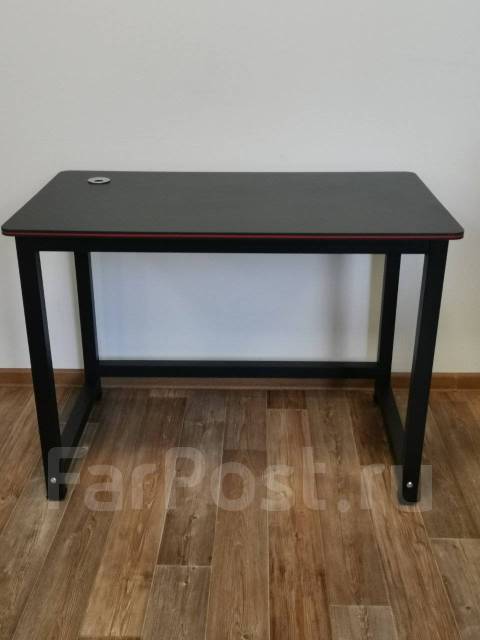 Стол компьютерный 100*60*74, прямоугольный, чёрный, 100,0 см, 74,0 см ...