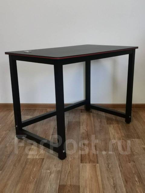 Стол компьютерный 100*60*74, прямоугольный, чёрный, 100,0 см, 74,0 см ...