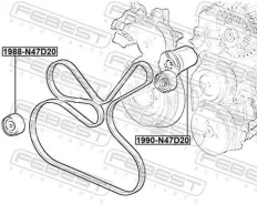 ���������� ����� Febest 1990N47D20 1990N47D20 ����
