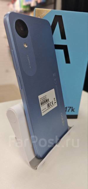 Смартфон Oppo A17k 3/64GB Light Blue, 64 гб, 6.56", моноблок, синий ...