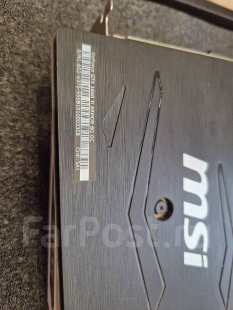Видеокарта GeForce GTX 1660 Ti Armor 6G OC, б/у, в наличии. Цена: 15 ...