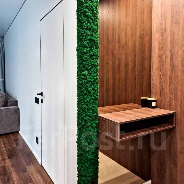 Натуральный декор для стен из стабилизированного мха, растений и цветов ...