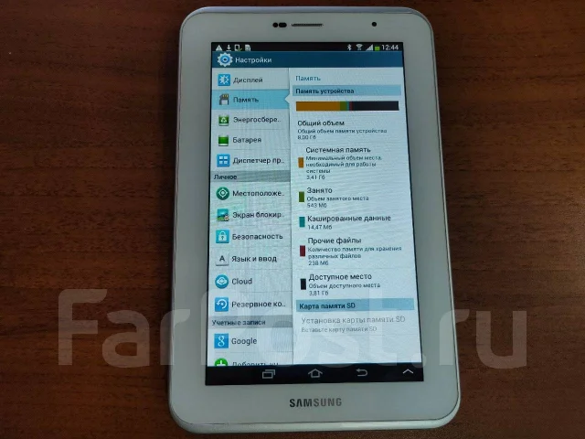 Samsung Galaxy Tab 2. 7 ������, ������ 8 �� ����