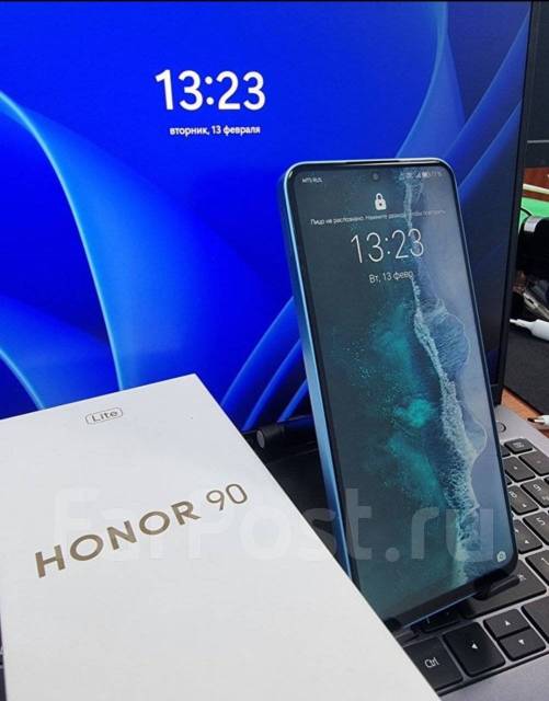 Honor 90 Lite 8/256gb (Новый), 6.70", моноблок, синий, 3G, 4G LTE, NFC ...