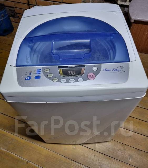 Стиральная машина Daewoo DWF-806 WPS, вертикальная загрузка, 6,0 кг, б ...