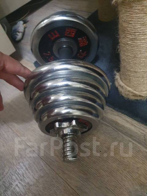 Гантеля разборная 15 кг, б/у, в наличии. Цена: 2 500₽ во Владивостоке