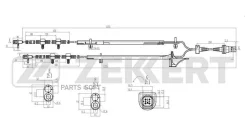 ������ ABS ����. /������. Ford Fusion 02- Fiesta V 02- Mazda 2 03- Zekkert SE-6194 SE6194 ����