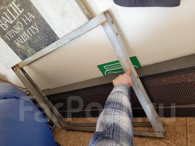 Рекламную световую вывеску на балкон на железном каркасе, б/у, в ...