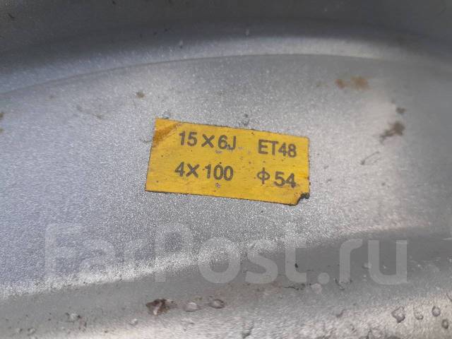 . 6.0x15", 4x100, ET48,  54,1. 