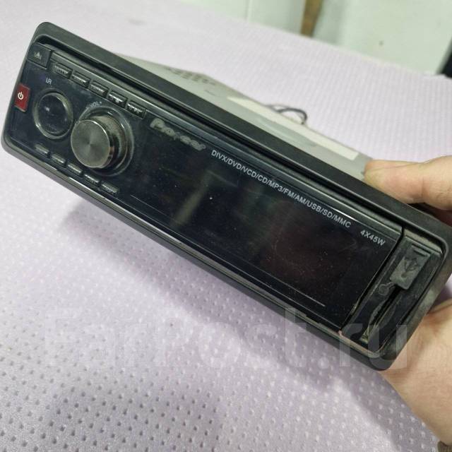 Магнитола pioneer cd/dvd/mp3/usb/sd, 1 DIN — 178x50 мм, б/у, в наличии ...