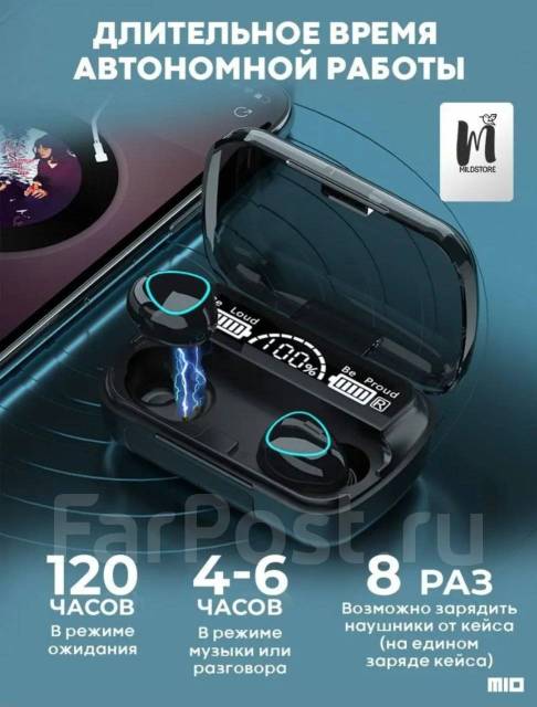 Беспроводные наушники Newest M10/Bluetooth 5.1 TWS/Спортивные, новый, в ...