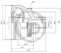 ���� ������� ABS 151267 JD JCT0163A JCT0163A ����