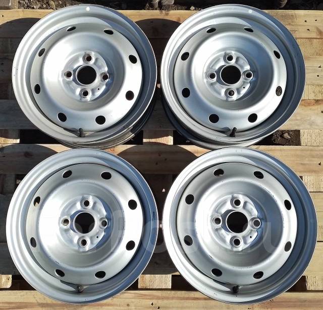 Штампованные диски Toyota R14 5,0J 100x4. ET 45. 4 шт. Отправка, 14", 1 ...