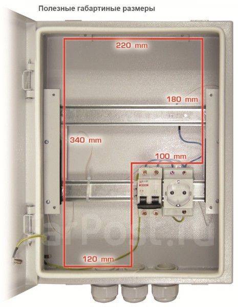 B 400x310x120 монтажный шкаф beward