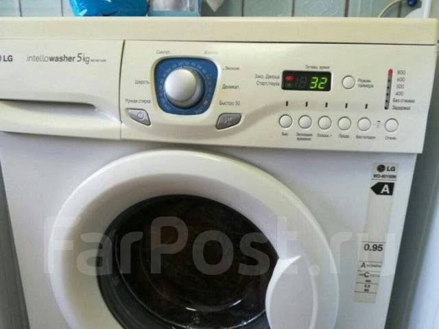 Стиральная машина автомат LG 5кг, LG, 5,0 кг, б/у, в наличии. Цена: 7 ...