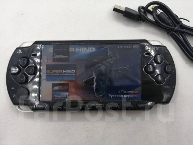 Sony PSP PlayStation Portable 2000 black 32GB +600игр, б/у, в наличии ...