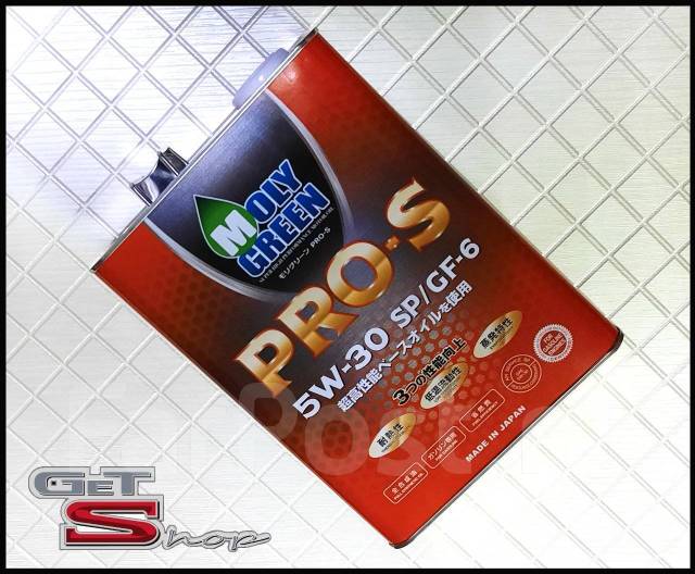 Японское моторное масло moly green 5w-30 PRO S SP/GF-6A 4л ...