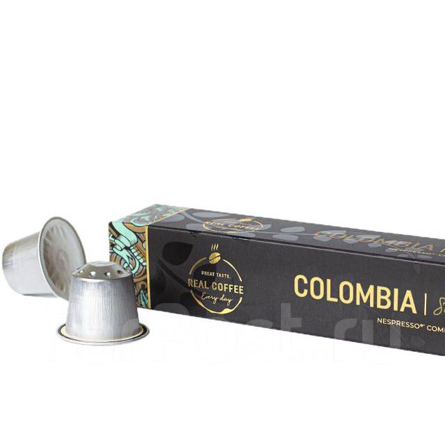 Кофе в алюминиевых капсулах Colombia Real Coffee для Nespresso, в ...