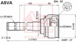 ���� �������� 22x42x24 dh31 ASVA DH31 ����