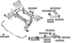 ����������� ������� �������� ������ �������� Nissan Pathfinder R51 2005- ASVA 0201R51RUP1 0201R51RUP1 ����