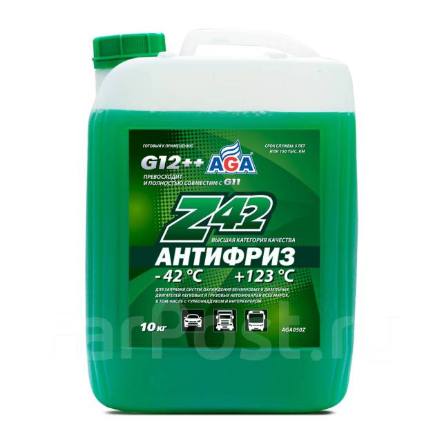 Антифриз AGA-Z42/G12++ 10кг, в наличии. Цена: 2 700₽ во Владивостоке