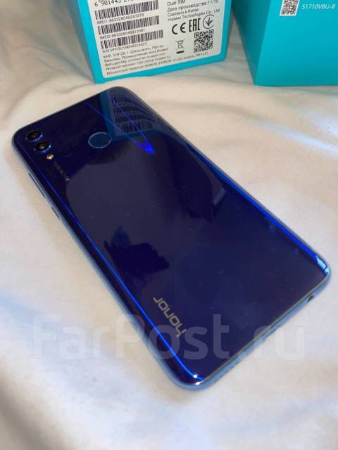 Honor 10 lite, 64 гб, 6.21", моноблок, синий, 4G LTE, б/у, в наличии ...