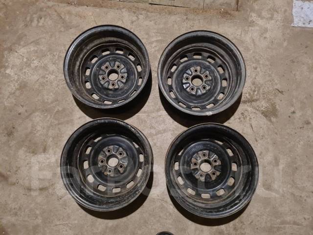 Диски штампованные r14 Toyota, 14", 1 шт, 5x100, 54,1 мм. 4 шт, б/у, в ...