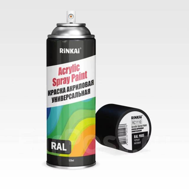 Краска аэрозольная Rinkai Acrylic Spray Paint, акриловая, многоцелевая ...