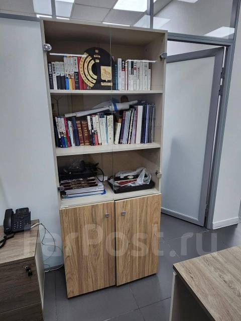 Офисный стеллаж во Владивостоке, лдсп, количество дверей: 2, светлое ...