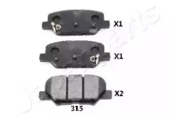 ������� ����. ���. Citroen C4 Aircross 12-/Mazda 6 13-/Mitsubishi Outlander 12- Japanparts PP315AF PP315AF ����