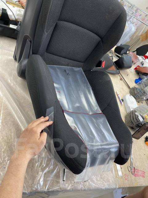 Установка авточехлов, монтаж чехлов со снятием кресел в автомобиле во ...