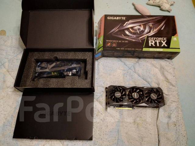 Видеокарта Gigabyte GeForce RTX 2070 Super Windforce X3 OC, б/у, в ...