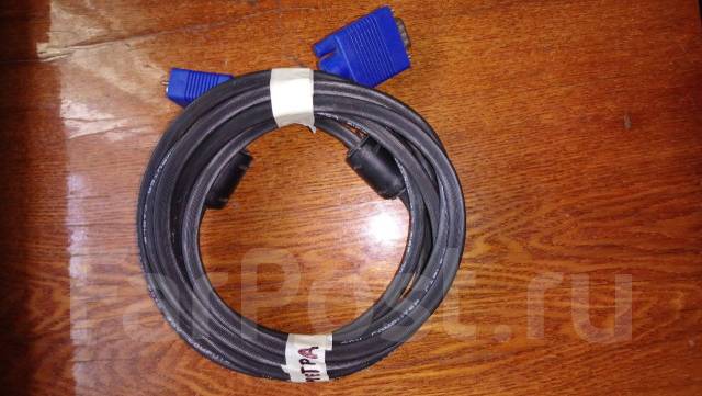 Кабель VGA-VGA 3 метра, б/у, в наличии. Цена: 600₽ в Находке