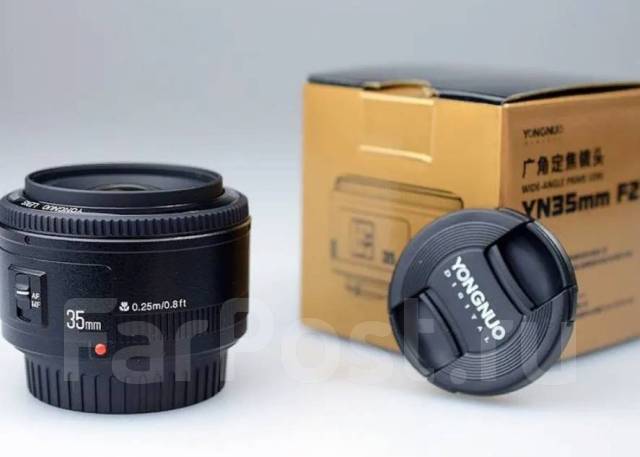 Светосильный ширик-портретник Yongnuo_35mm f2_для Canon EOS, 52 мм ...