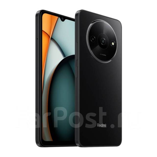 Xiaomi Redmi A3 4ГБ+128ГБ Чёрный, моноблок, черный, 3G, 4G LTE, NFC ...