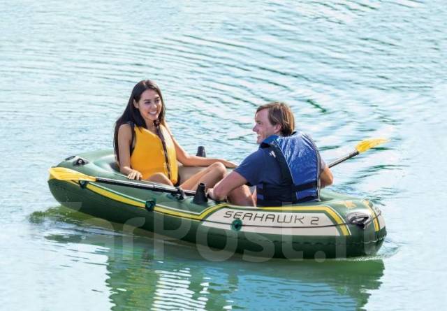 Лодка надувная Intex Seahawk 2 Set,236х114 см, ручной насос" Товарка ...