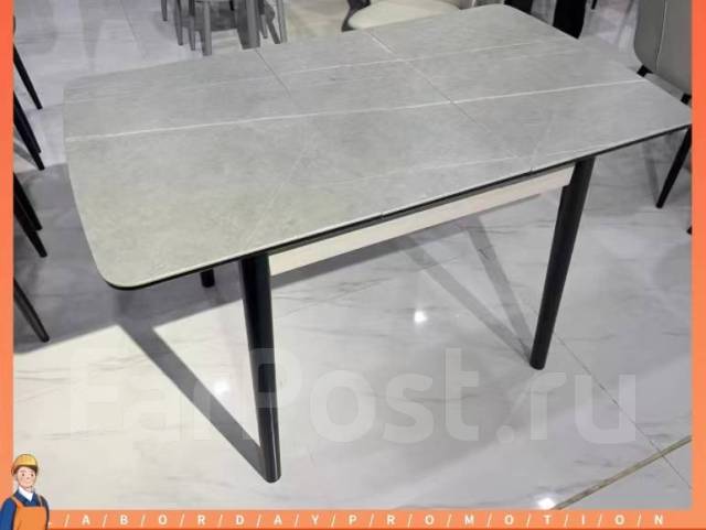 Стол обеденный-кухонный-раздвижной-С каменной столешницей 90*70*120 ...