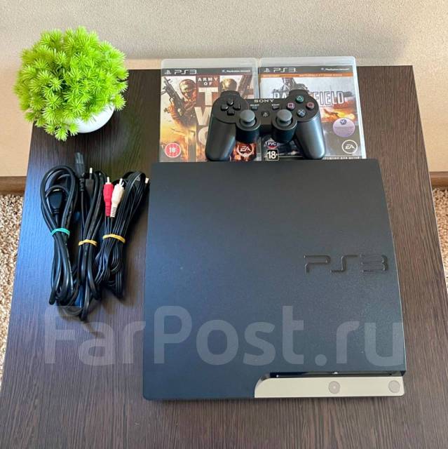 Sony PlayStation 3 Slim 320Гб Ростест. Много игр. Идеал. CECH-2508B, б ...