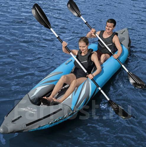 Надувная байдарка /каяк Bestway Surge Elite х2 местная 382x94х42см ...