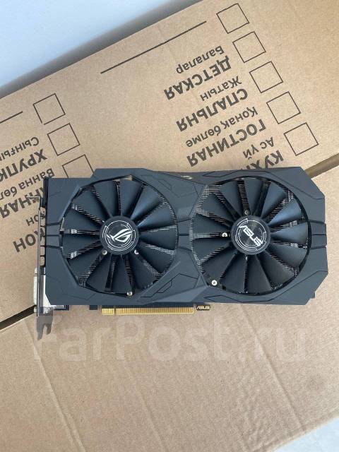 Видеокарта AMD Radeon RX 570 ROG Strix OC 4GB GDDR5, б/у, в наличии ...