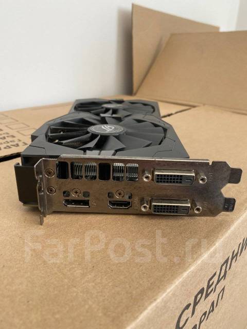 Видеокарта AMD Radeon RX 570 ROG Strix OC 4GB GDDR5, б/у, в наличии ...