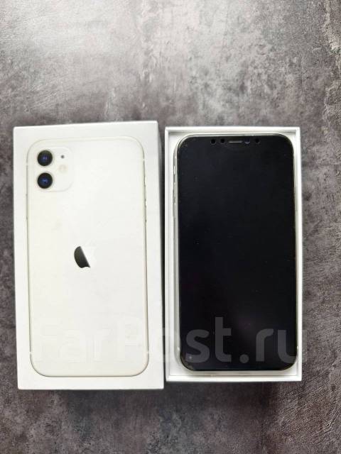 IPhone 11 128ГБ, 6.10", белый, 3G, 4G LTE, NFC, б/у, в наличии. Цена ...