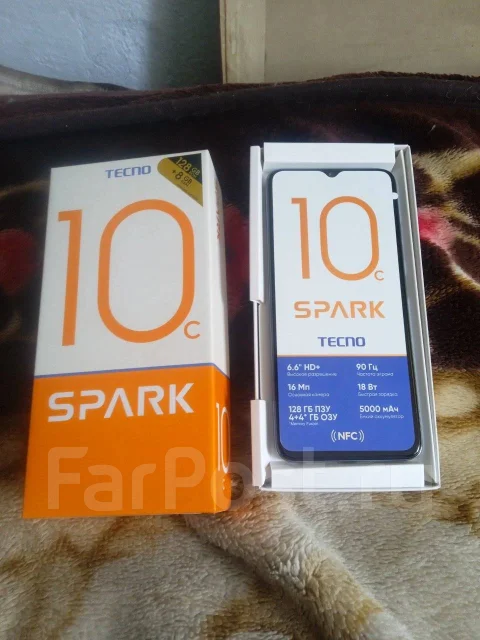 Tecno Spark 10C. �/�, 128 ��, �����, 4G LTE ����