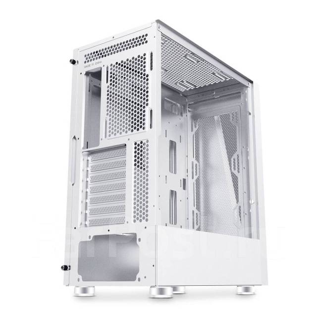 Корпус для ПК GC-LX3, закаленное стекло, подсветкой ARGB, белый, новый ...