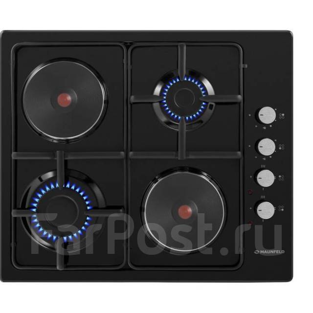 Варочная поверхность Maunfeld EEHE.64.5EBKG, комбинированная, 4 ...